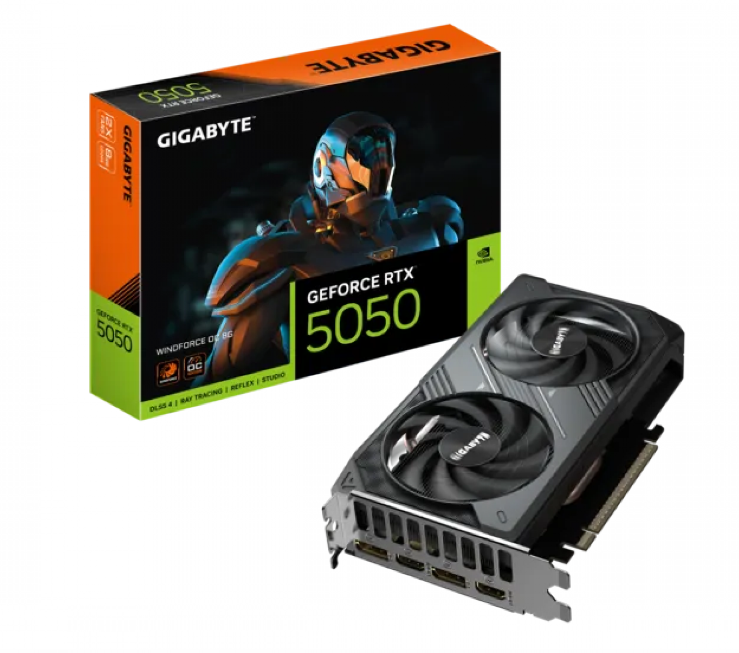 GIGABYTE RTX 5050 WINDFORCE WF 8GB GDDR6 OC GEFORCE NVIDIA PLACA DE VIDEO