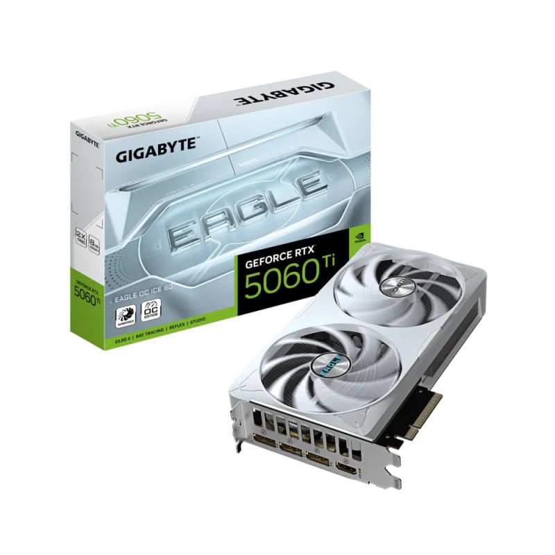 GIGABYTE RTX 5060 TI EAGLE 8GB GDDR7 OC ICE GEFORCE NVIDIA PLACA DE VIDEO