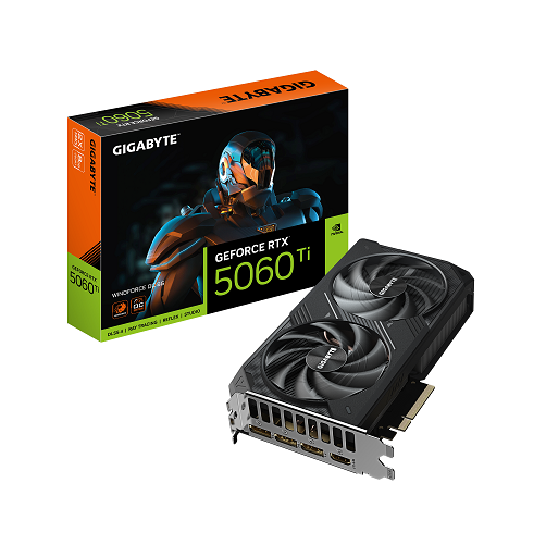 GIGABYTE RTX 5060 TI WINDFORCE WF2 8GB GDDR7 OC GEFORCE NVIDIA PLACA DE VIDEO
