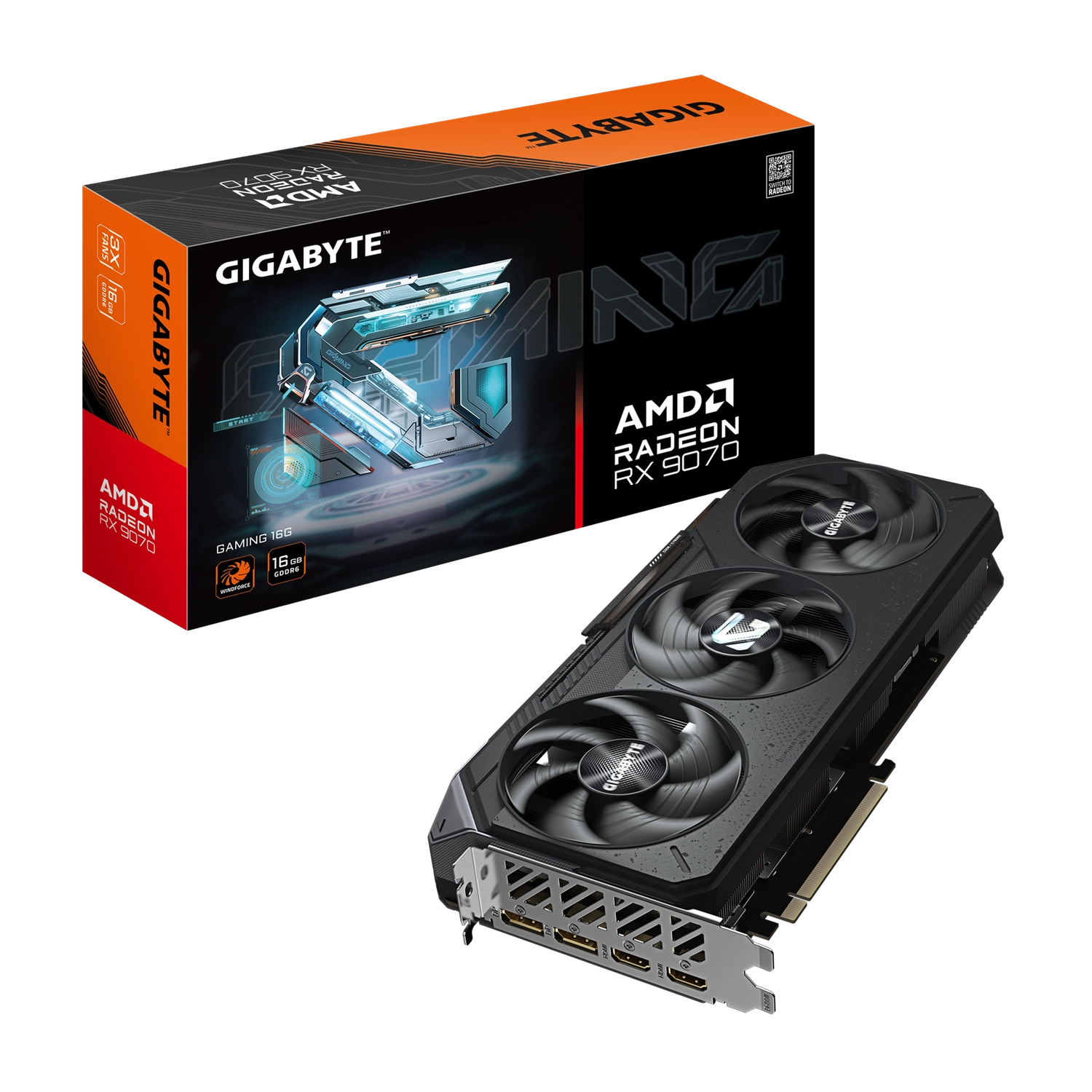 GIGABYTE RX 9070 16GB GDDR6 GAMING AMD RADEON PLACA DE VIDEO