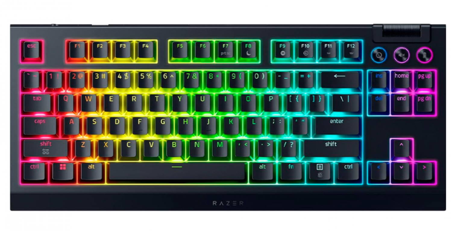 TECLADO RAZER BLACKWIDOW V4 TKL HHYPERSPEED WIRELLESS + BT ESP