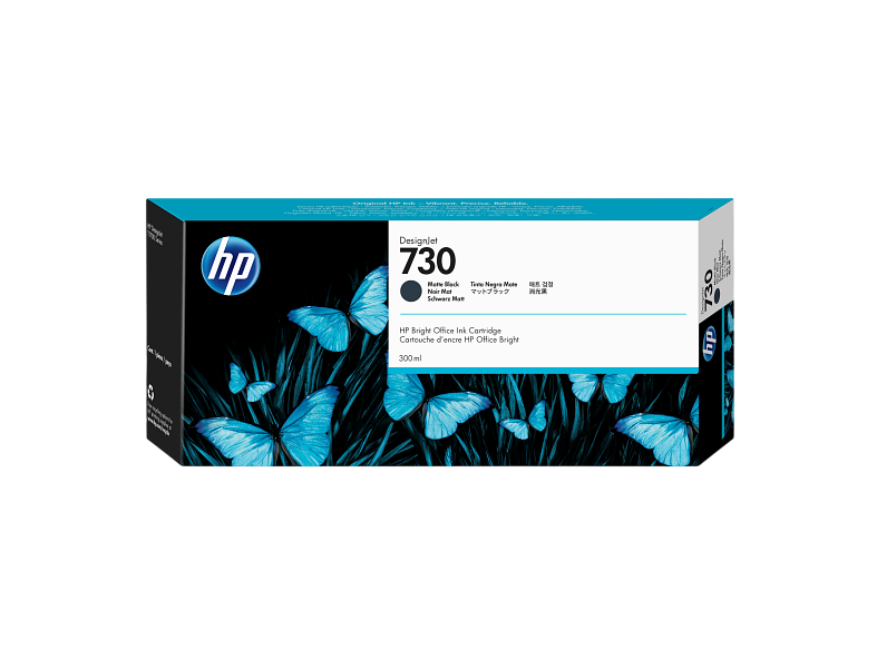 P2V71A HP 730 300-ML MATTE BLACK INK (1296)