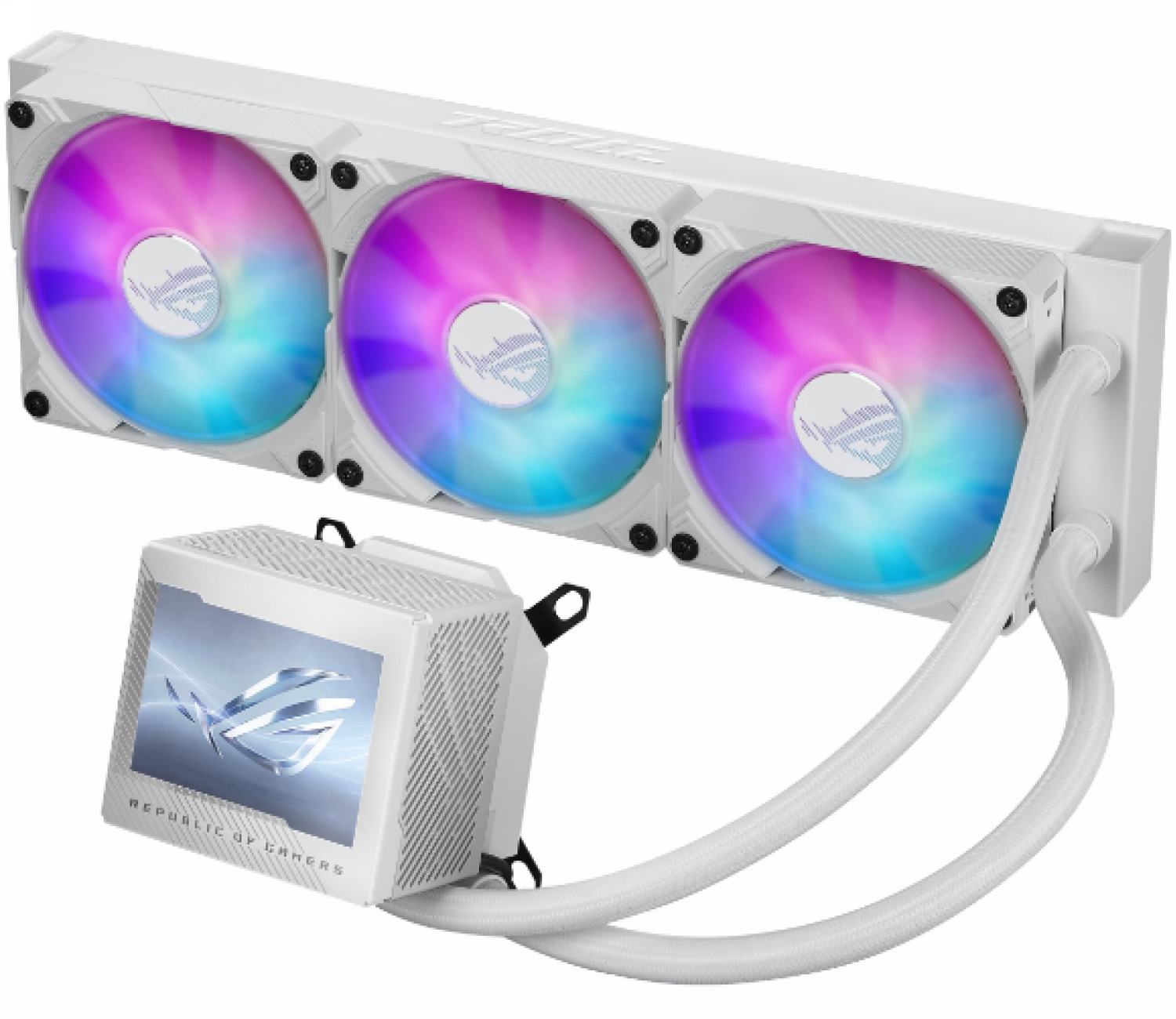 DISIPADOR ASUS ROG RYUJIN III 360 ARGB EXTREME 360MM WHITE WATER COOLING AIO