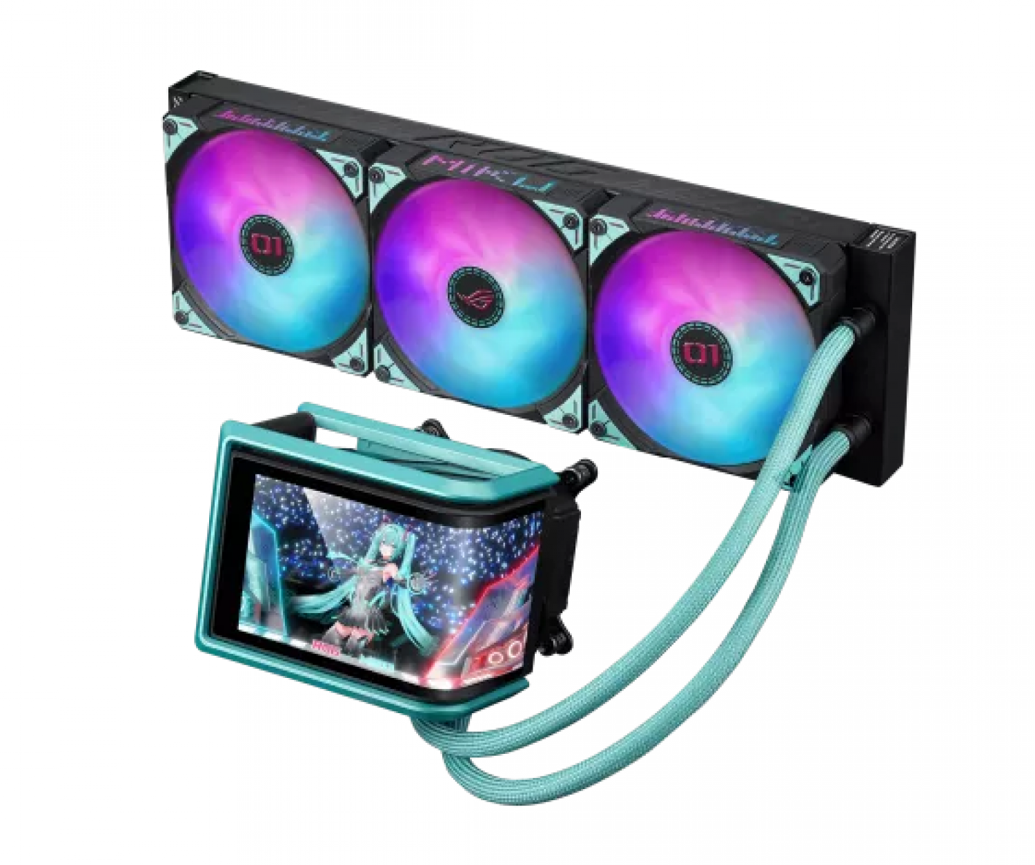 DISIPADOR ASUS ROG RYUO IV 360 ARGB MIKU EDITION 360MM WATER COOLING