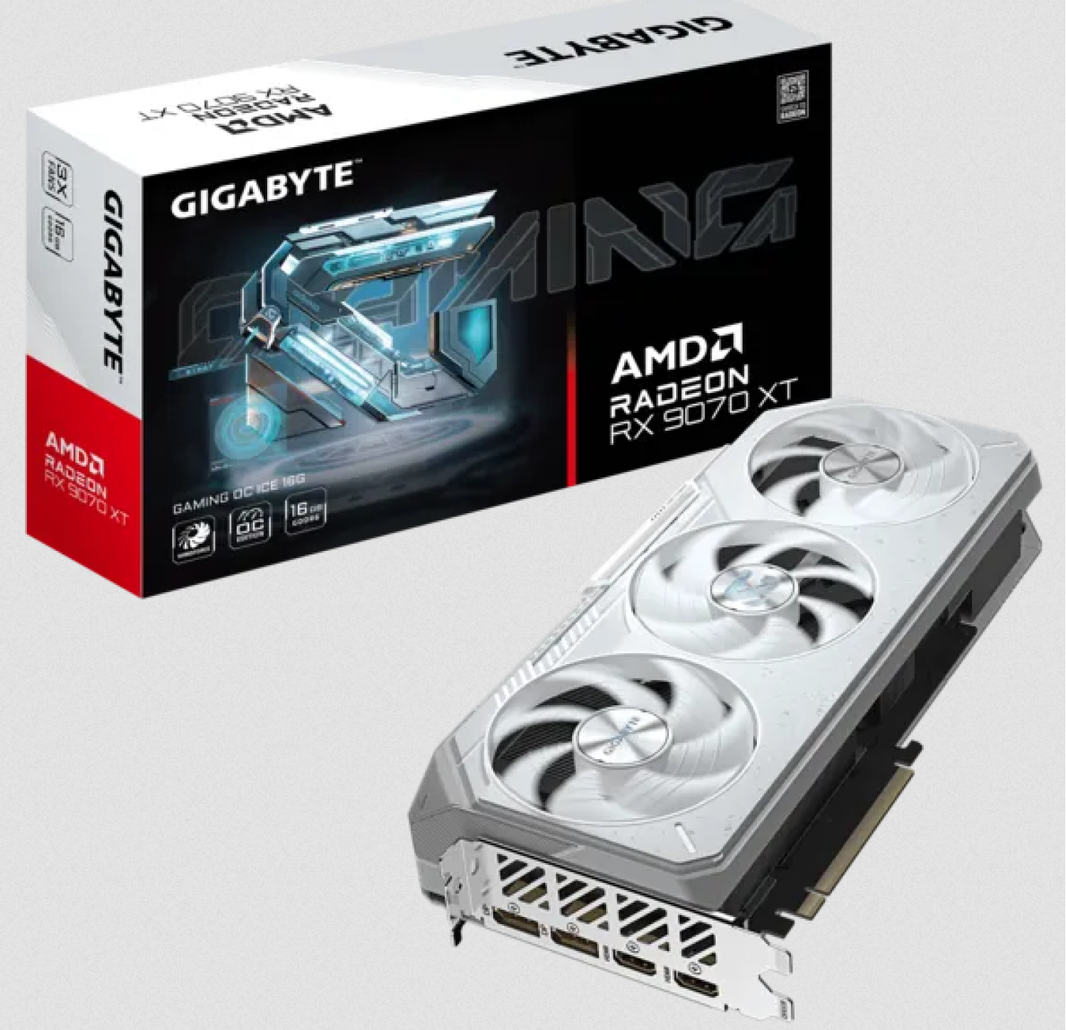 GIGABYTE RX 9070 XT GAMING 16GB OC GDDR6 ICE AMD RADEON PLACA DE VIDEO