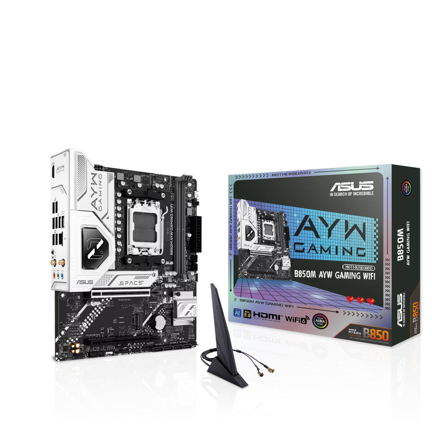 ASUS AM5 B850M AYW GAMING WIFI MOTHERBOARD