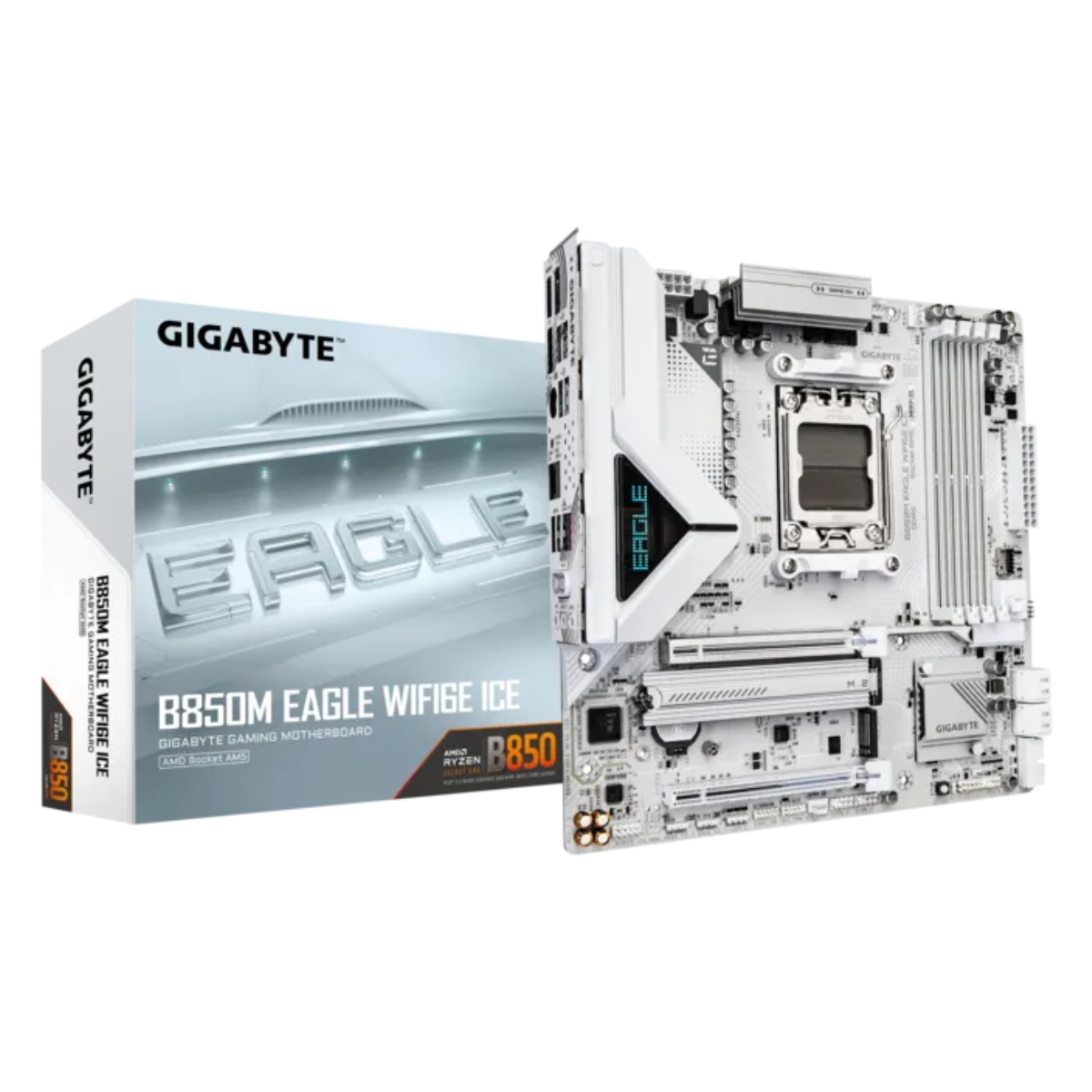 GIGABYTE AM5 B850M EAGLE WIFI6E ICE MOTHERBOARD