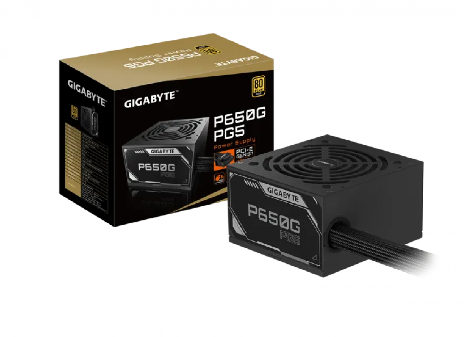 FUENTE GIGABYTE 650W P650G 80+ GOLD PG5 PCIE 5.1 ATX 3.1