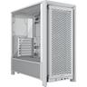 GABINETE CORSAIR FRAME 4000D RS AIRFLOW MODULAR TEMPERED GLASS TG FAN X3 WHITE