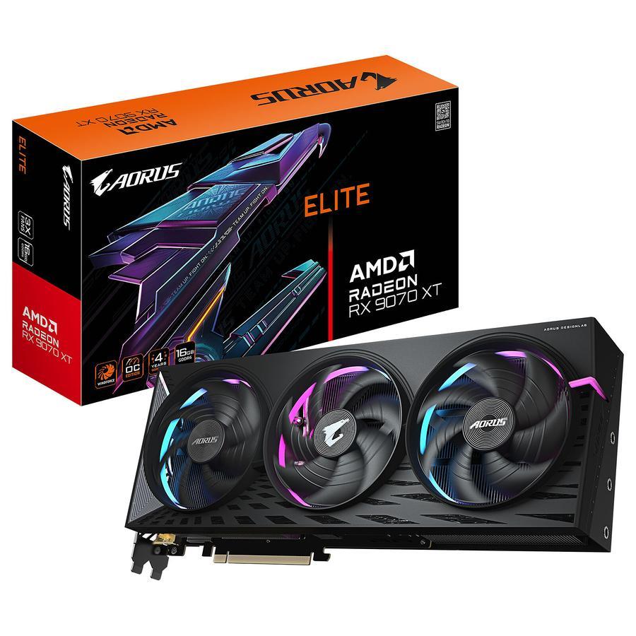 GIGABYTE RX 9070 XT ELITE 16GB GDDR6 AMD RADEON PLACA DE VIDEO
