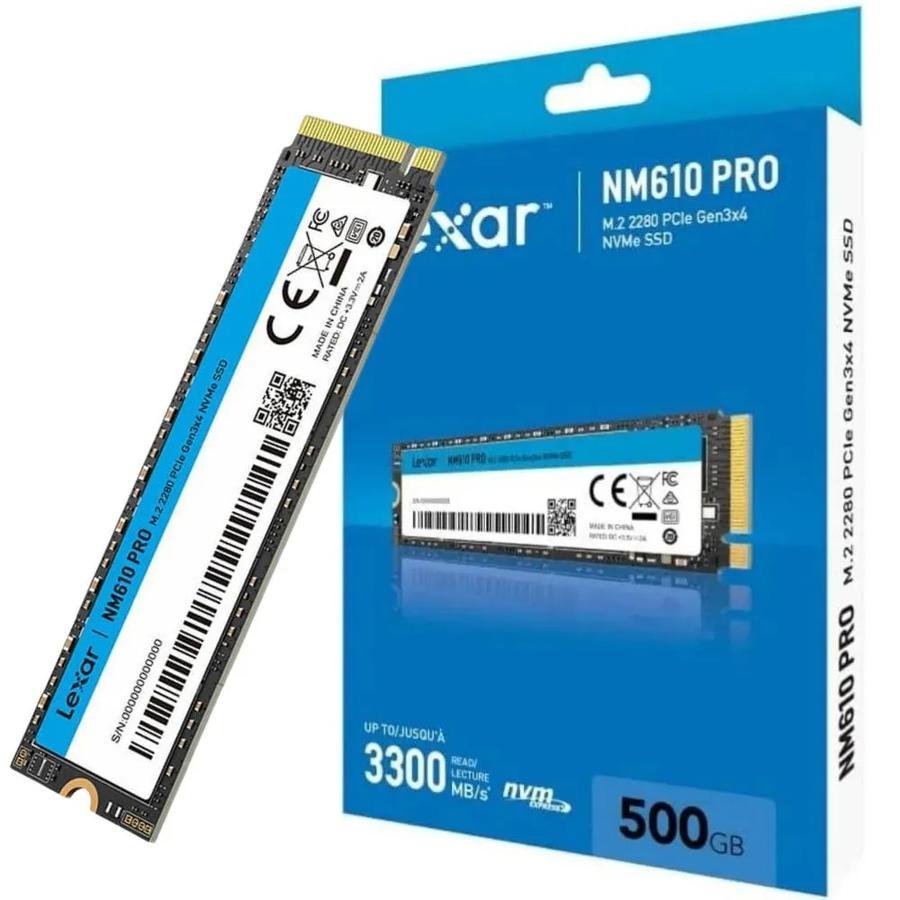 DISCO SOLIDO LEXAR SSD M.2 NM610 PRO NVME 500GB GEN3 PCIE 4