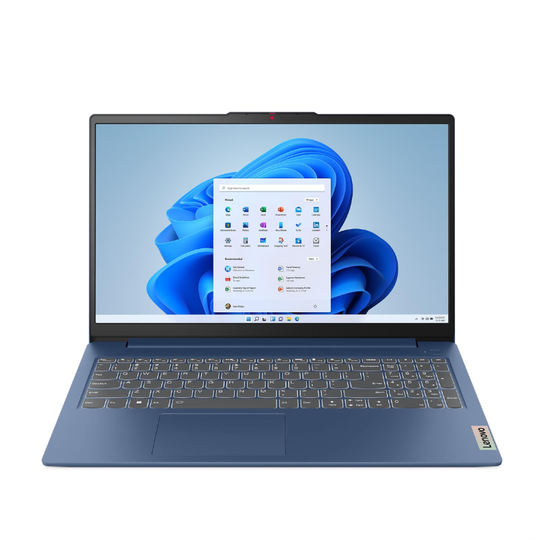 NOTEBOOK LENOVO IP SLIM 3 15AMN8 15.6&QUOT; FHD AMD R5 7520U 16GB 5500MHZ DDR5 512GB NVME W11H AZUL (0593)