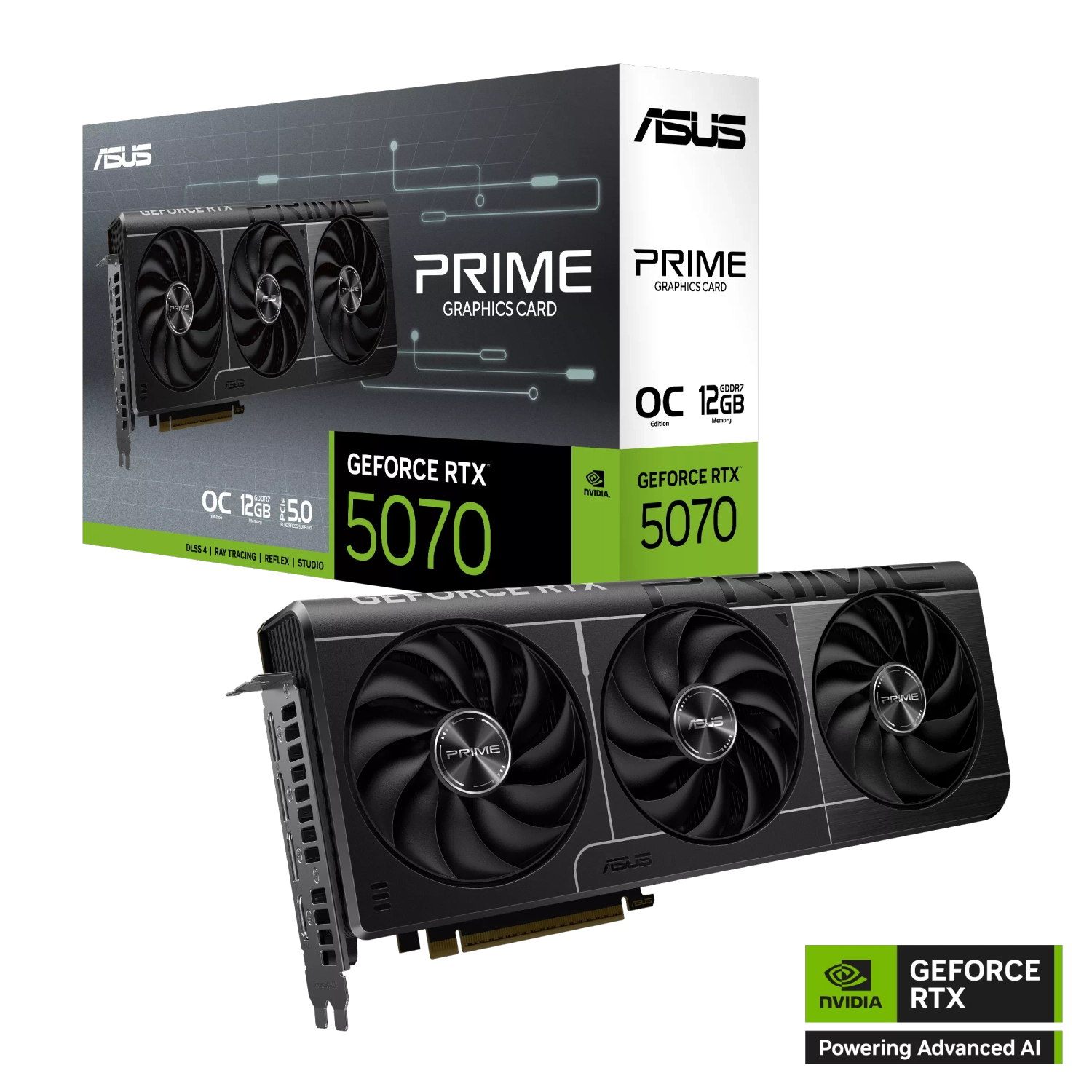ASUS RTX 5070 PRIME GAMING OC O12G GDDR7 GEFORCE NVIDIA PLACA DE VIDEO