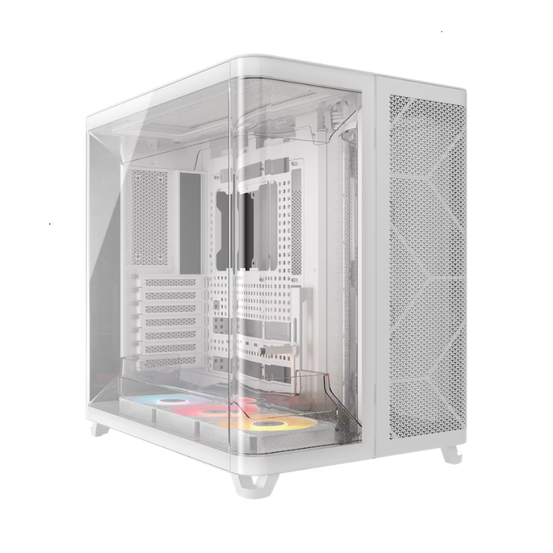 GABINETE CORSAIR AIR 5400 RS ARGB TEMPERED GLASS TG WHITE
