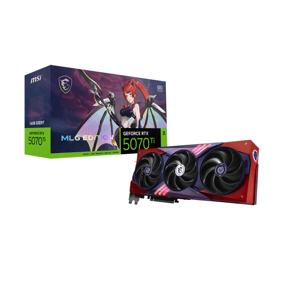MSI RTX 5070 TI 16GB GDDR7 OC MLG EDITION GEFORCE NVIDIA PLACA DE VIDEO