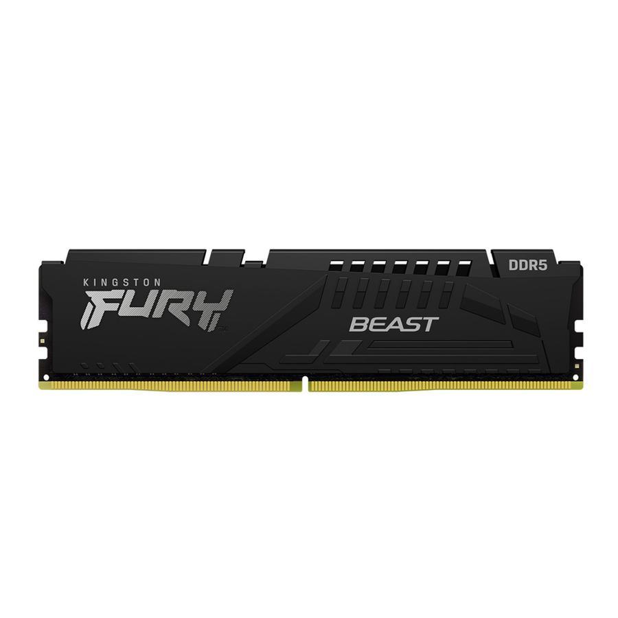 MEMORIA DDR5 KINGSTON HYPERX FURY BEAST 16GB 5200MHZ CL40 BLACK