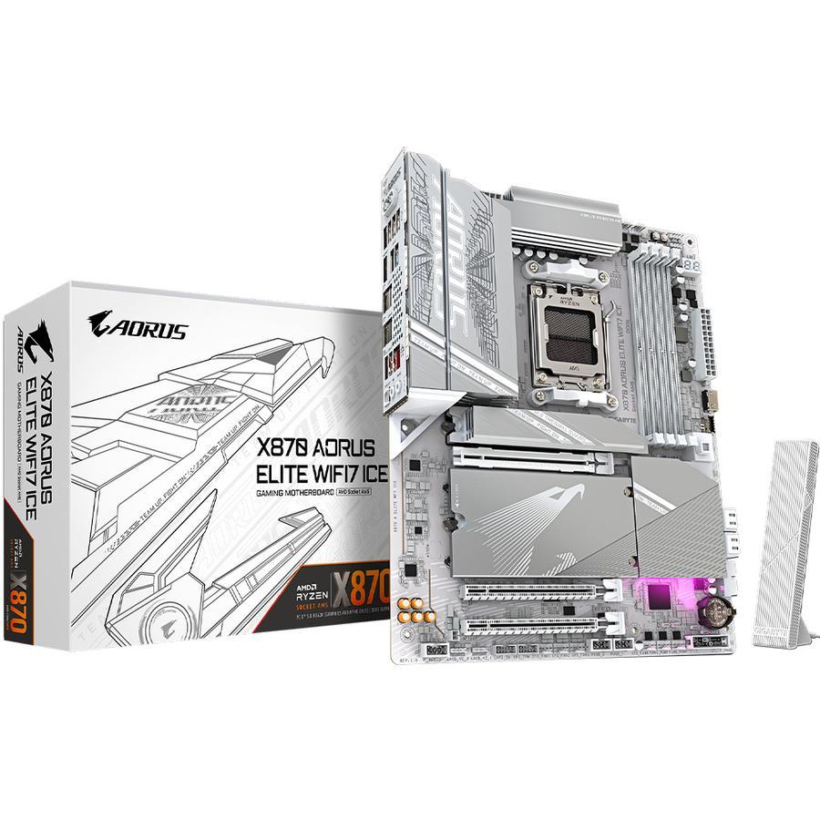 GIGABYTE AM5 X870 A ELITE WIFI7 ICE MOTHERBOARD DDR5