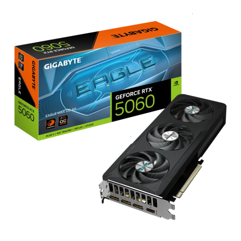 GIGABYTE RTX 5060 EAGLE MAX 8GB GDDR7 OC GEFORCE NVIDIA PLACA DE VIDEO