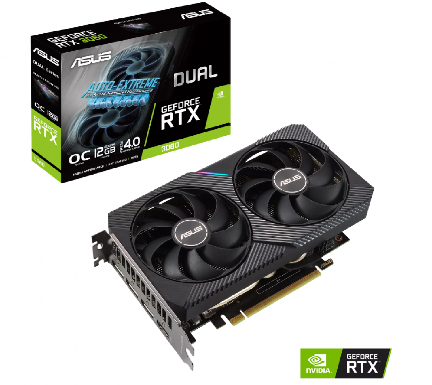 ASUS RTX 3060 DUAL O12GB V2 OC GDDR6 GEFORCE NVIDIA PLACA DE VIDEO