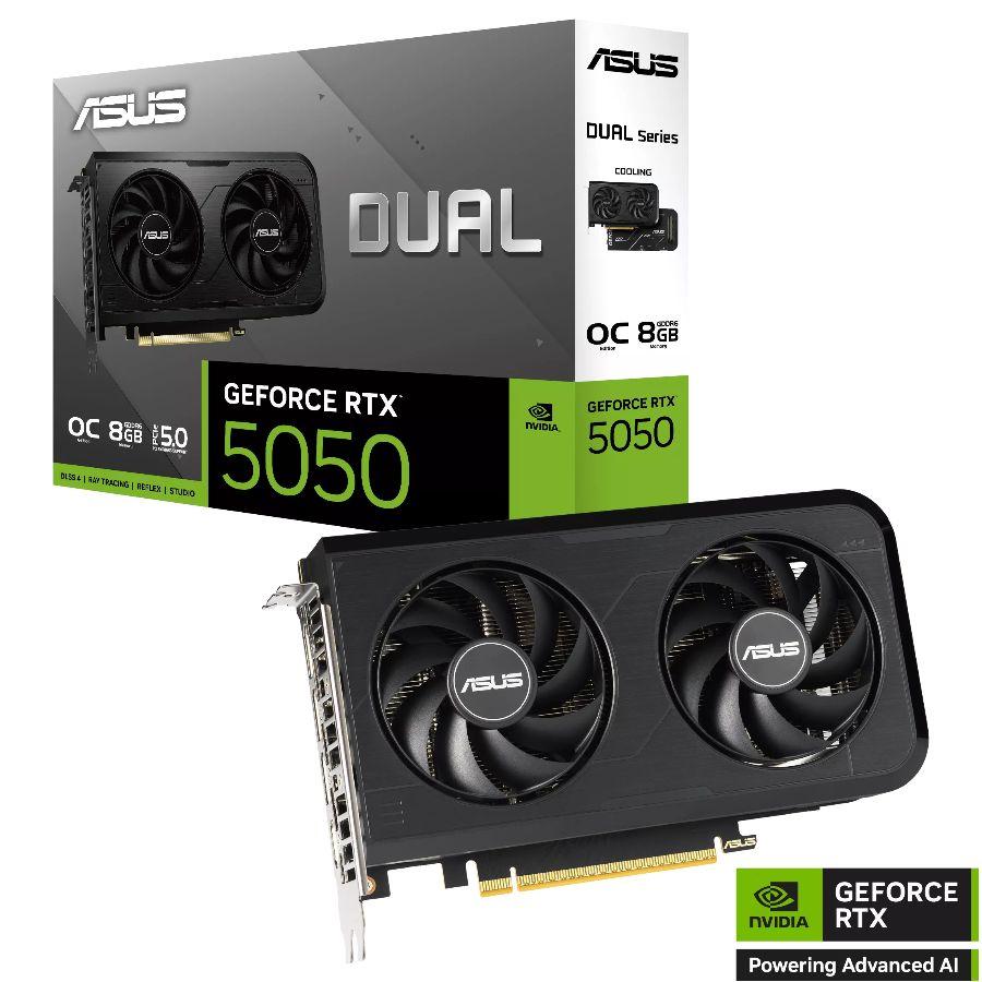 ASUS RTX 5050 DUAL O8GB OC GDDR6 GEFORCE NVIDIA PLACA DE VIDEO