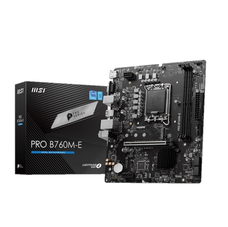 MSI PRO B760M-E S1700 DDR5 GEN 12-13-14 MOTHERBOARD