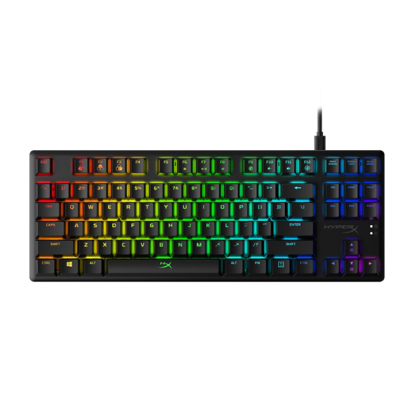 TECLADO HYPERX ALLOY CORE ORIGINS RED US BLACK