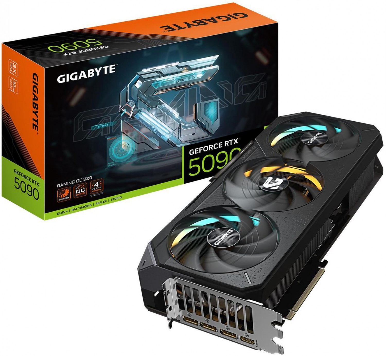 GIGABYTE RTX 5090 GAMING OC 32GB GDDR7 GEFORCE NVIDIA PLACA DE VIDEO