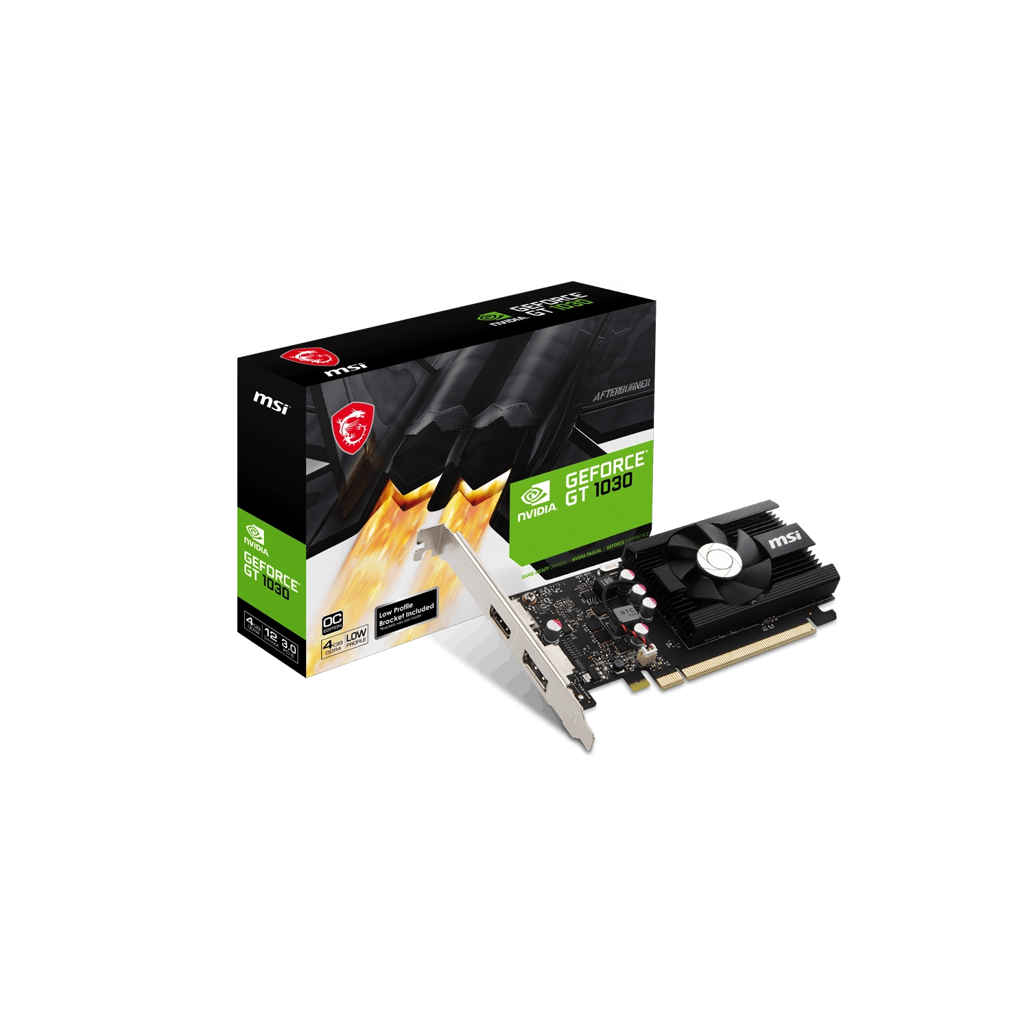 MSI GT 1030 LOW PROFILE LP OC 4GB GEFORCE NVIDIA PLACA DE VIDEO