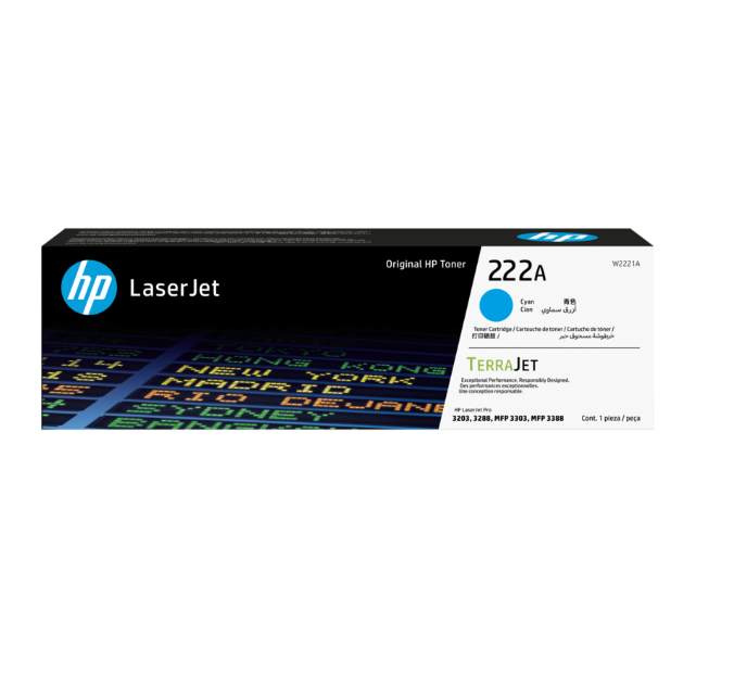 HP 222A CYAN LJ TONER CARTRIDGE
