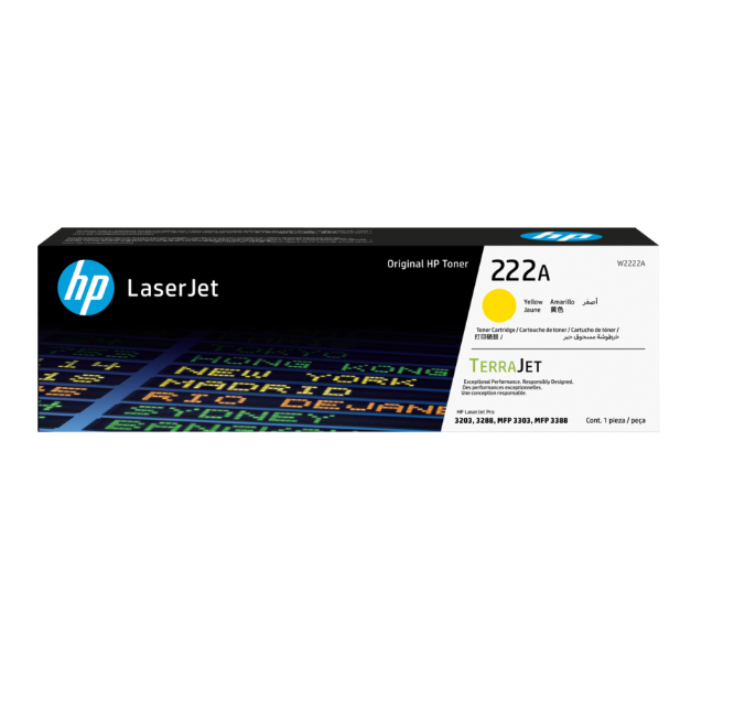 HP 222A YEL LJ TONER CARTRIDGE